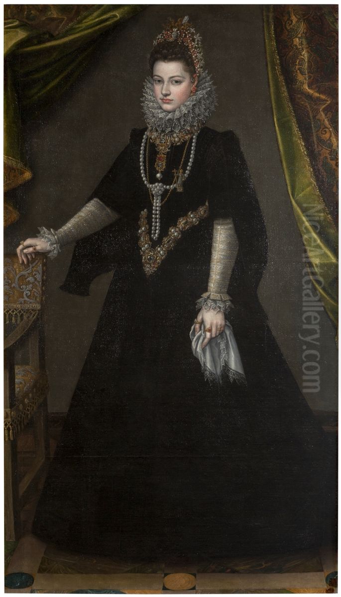 Infantin Isabella Clara Eugenia (1566-1633) Oil Painting by Sofonisba Anguissola