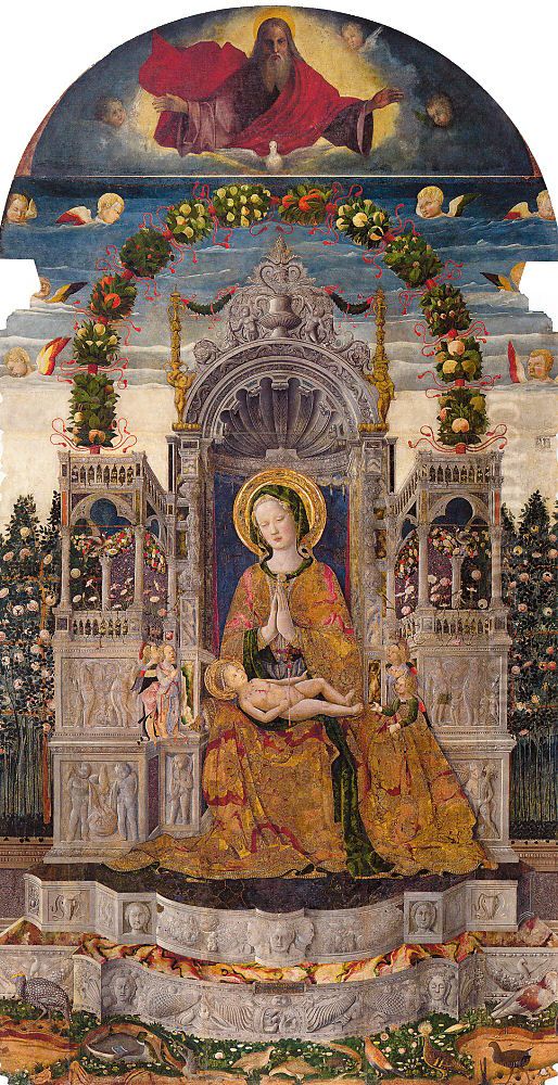 Madonna col Bambino in trono Oil Painting by Fra Antonio da Negroponte
