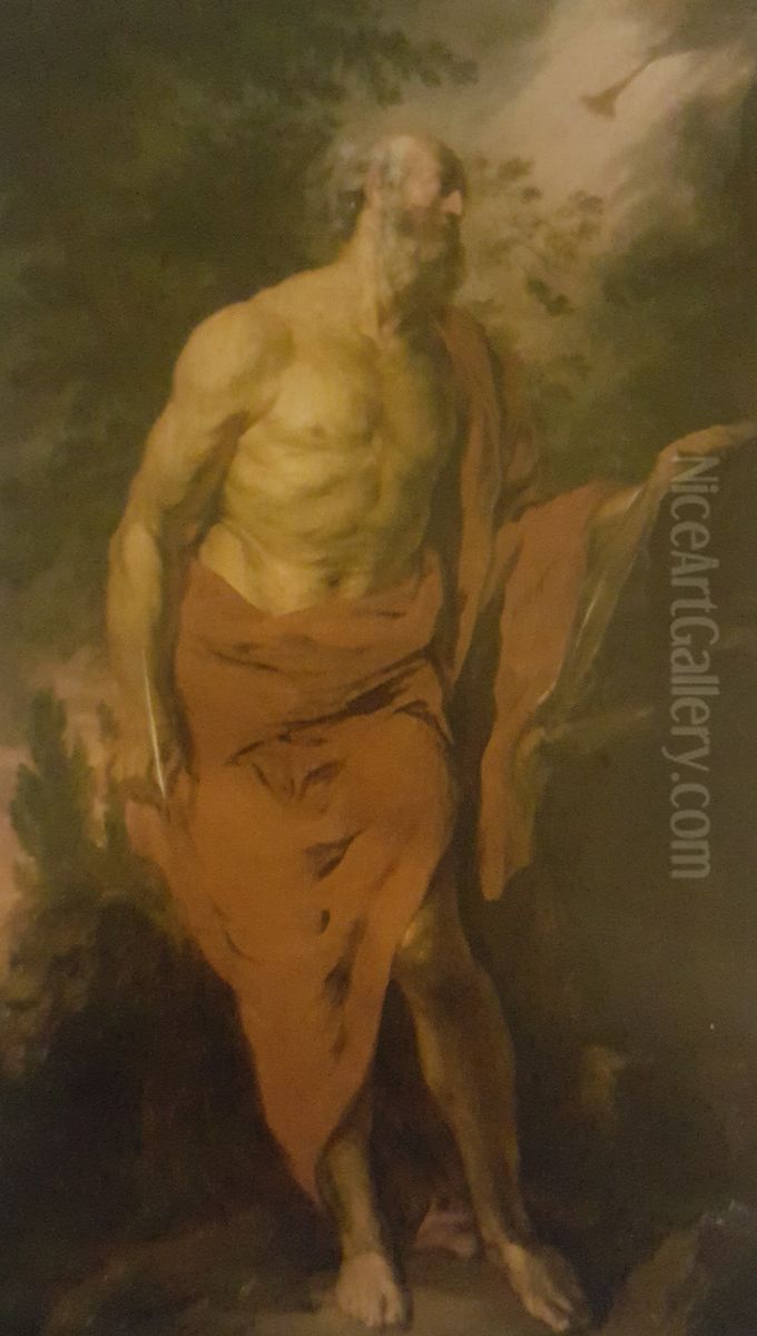 Saint Jerome Oil Painting by Michael Willmann