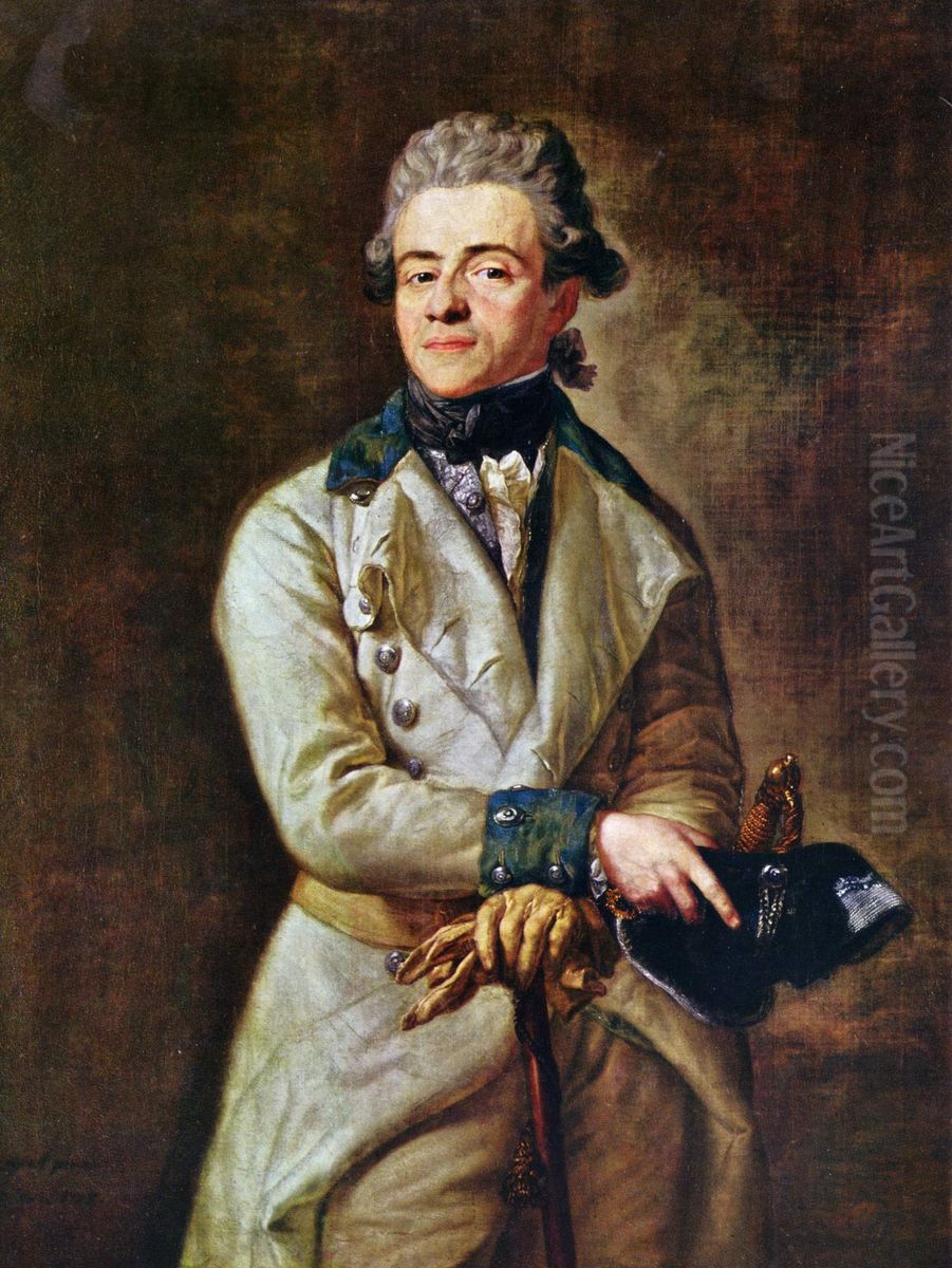 Heinrich XIII. Graf Reuss Oil Painting by Anton Graff