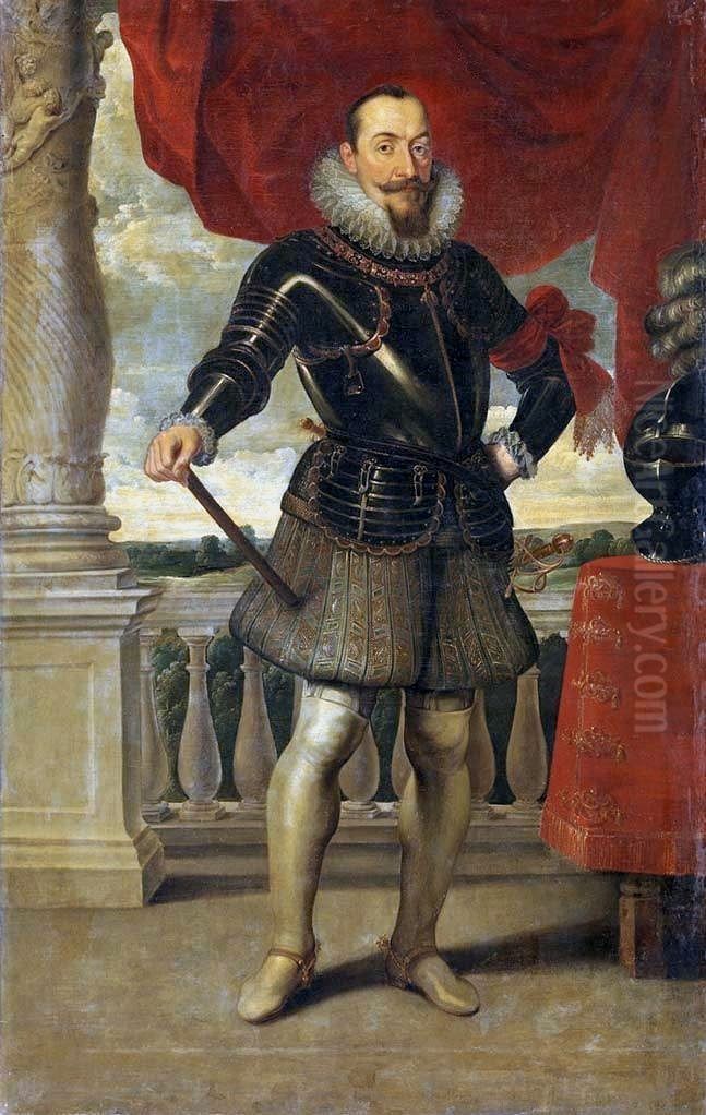 Sigismund III. Wasa (1566-1632), Konig von Polen Oil Painting by Pieter Soutman
