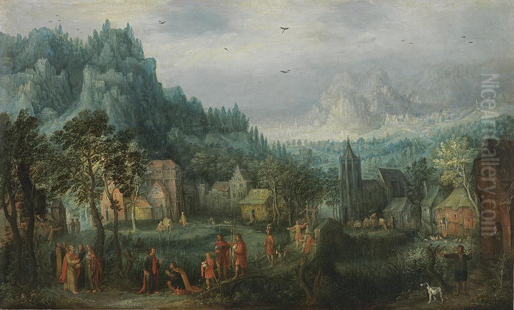 Der Hauptmann von Kapernaum Oil Painting by David Vinckboons I