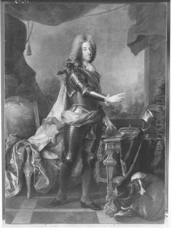 Kurfurst Max Emanuel von Bayern (1662-1726) in voller Rustung Oil Painting by Joseph Vivien
