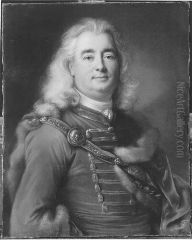 Ladislaus Kokenyesdi von Vetes (1685-1756) Oil Painting by Joseph Vivien