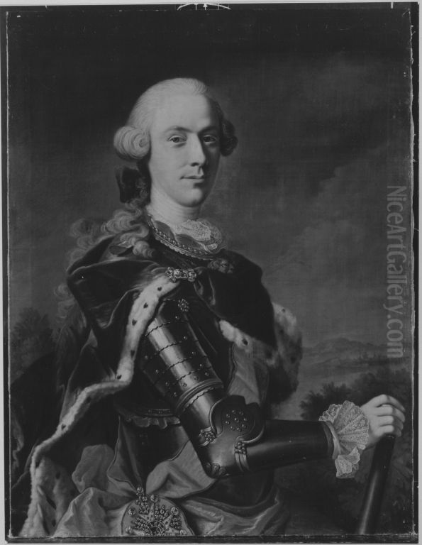 Bildnis von Christian IV., Herzog von Pfalz-Zweibrucken (1722-1775) Oil Painting by Johann Georg Ziesenis