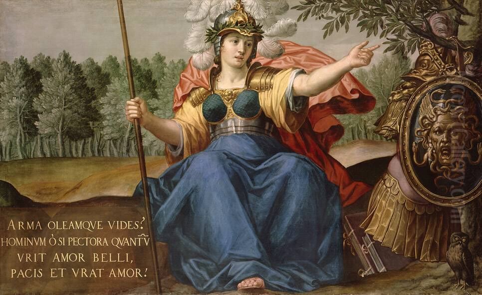 Minerva als Friedensbringerin Oil Painting by Peter Candid