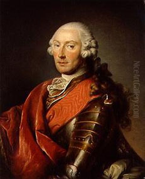 Portrait ofChristian IV, Count Palatine of Zweibrucken(1722-1775) Oil Painting by Johann Christian von Mannlich