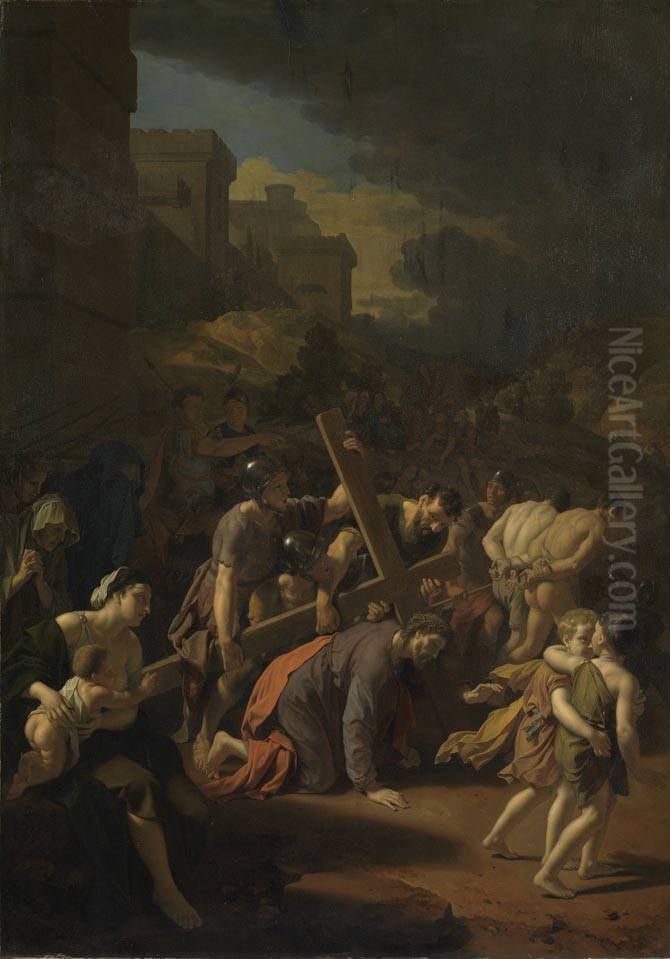 Kreuztragung Christi Oil Painting by Adriaen Van Der Werff