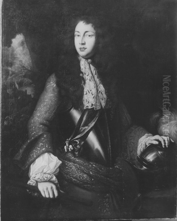 Markgraf Johann Friedrich von Brandenburg-Ansbach Oil Painting by Godfrey Kneller