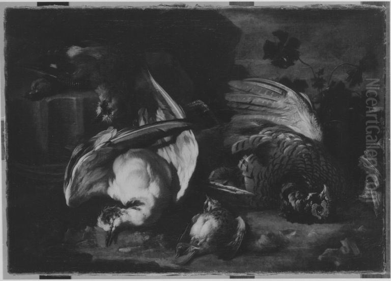 Jagdstillleben Oil Painting by Franz Werner Tamm