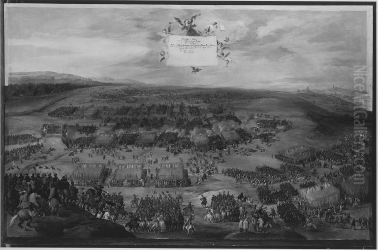 Schlacht am weissen Berg bei Prag Oil Painting by Peter Snayers