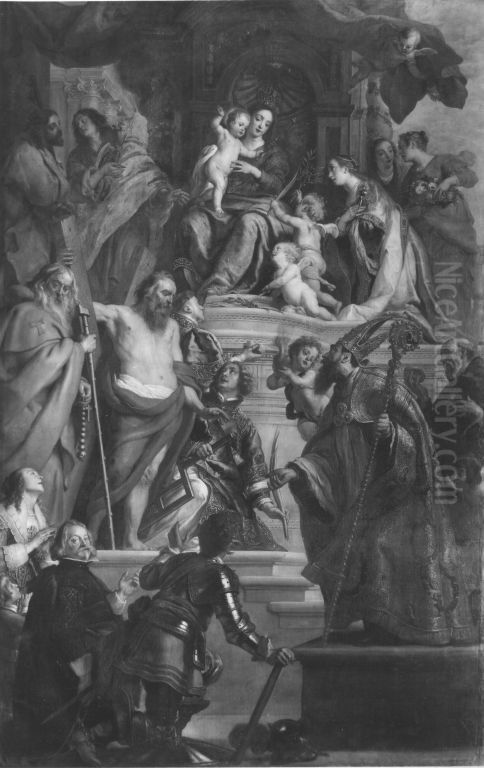 Thesenbild Oil Painting by Gaspar De Crayer