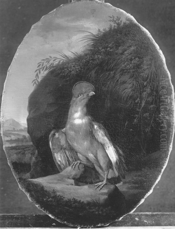 Roter Berghahn Oil Painting by Johann Christian von Mannlich