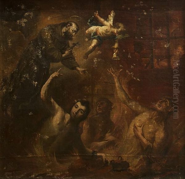 Armeseelenbild Oil Painting by Chrysostomus Wink