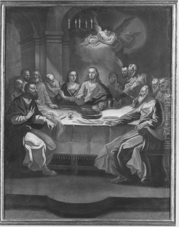 Letztes Abendmahl Oil Painting by Johann Nepomuk della Croce