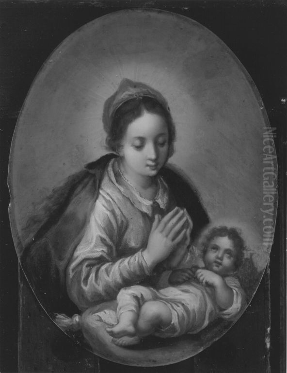 Maria with the child (copy after) Oil Painting by Abraham Bloemaert