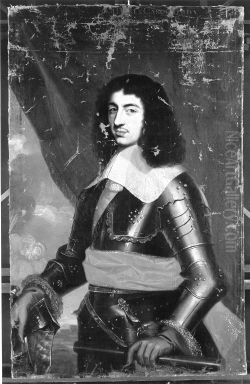 Konig Karl II. von England (1630-1685) Oil Painting by Philippe de Champaigne