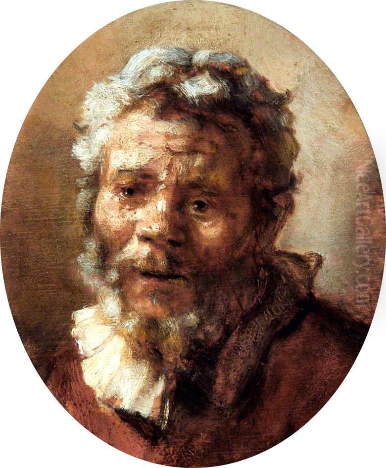 Portrait of a Bearded Man Oil Painting by Carel Fabritius