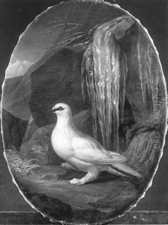 Schneehuhn Oil Painting by Johann Christian von Mannlich