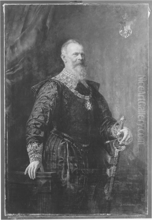 Prinzregent Luitpold von Bayern Oil Painting by August Holmberg