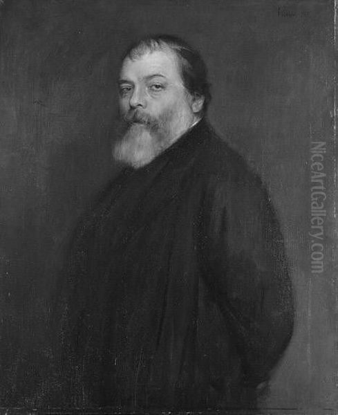 Alois Hauser (1831 - 1909) Oil Painting by Lenbach Franz Von