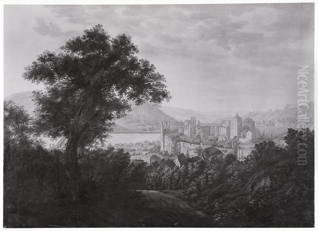 Das Heidelberger Schloss Oil Painting by Charles de Graimberg