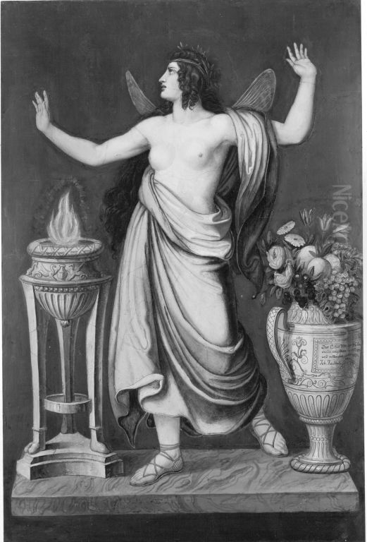 Psyche Oil Painting by Wilhelm von Kaulbach