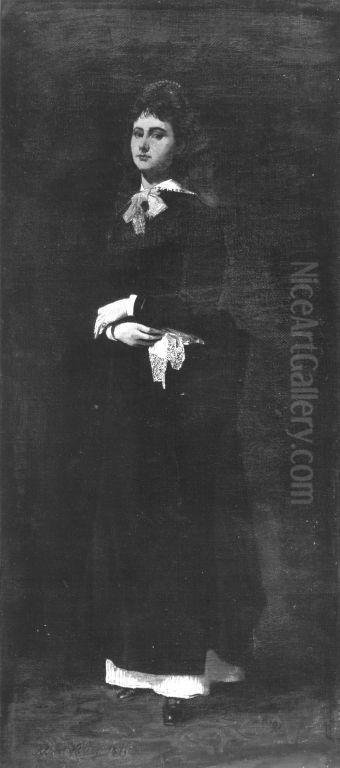 Bildnis der Frau Catore Oil Painting by Albert von Keller