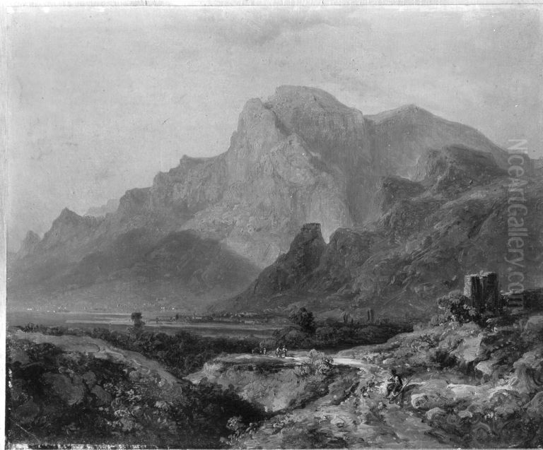 Gebirge von Montenegro in der Abendsonne Oil Painting by Robert Kummer