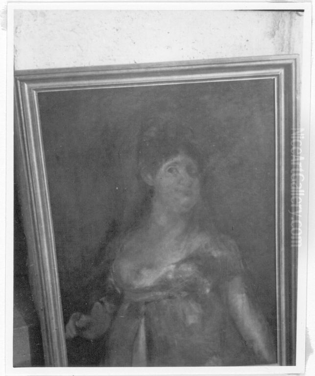Konigin Maria Luisa, Gemahlin Karls IV. von Spanien Oil Painting by Francisco Goya Fuendetodos
