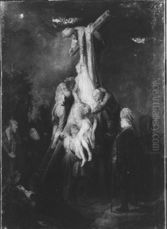 Kreuzabnahme Oil Painting by Rembrandt