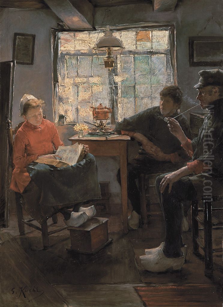 Sonntagnachmittag in Holland Oil Painting by Gotthardt Kuehl