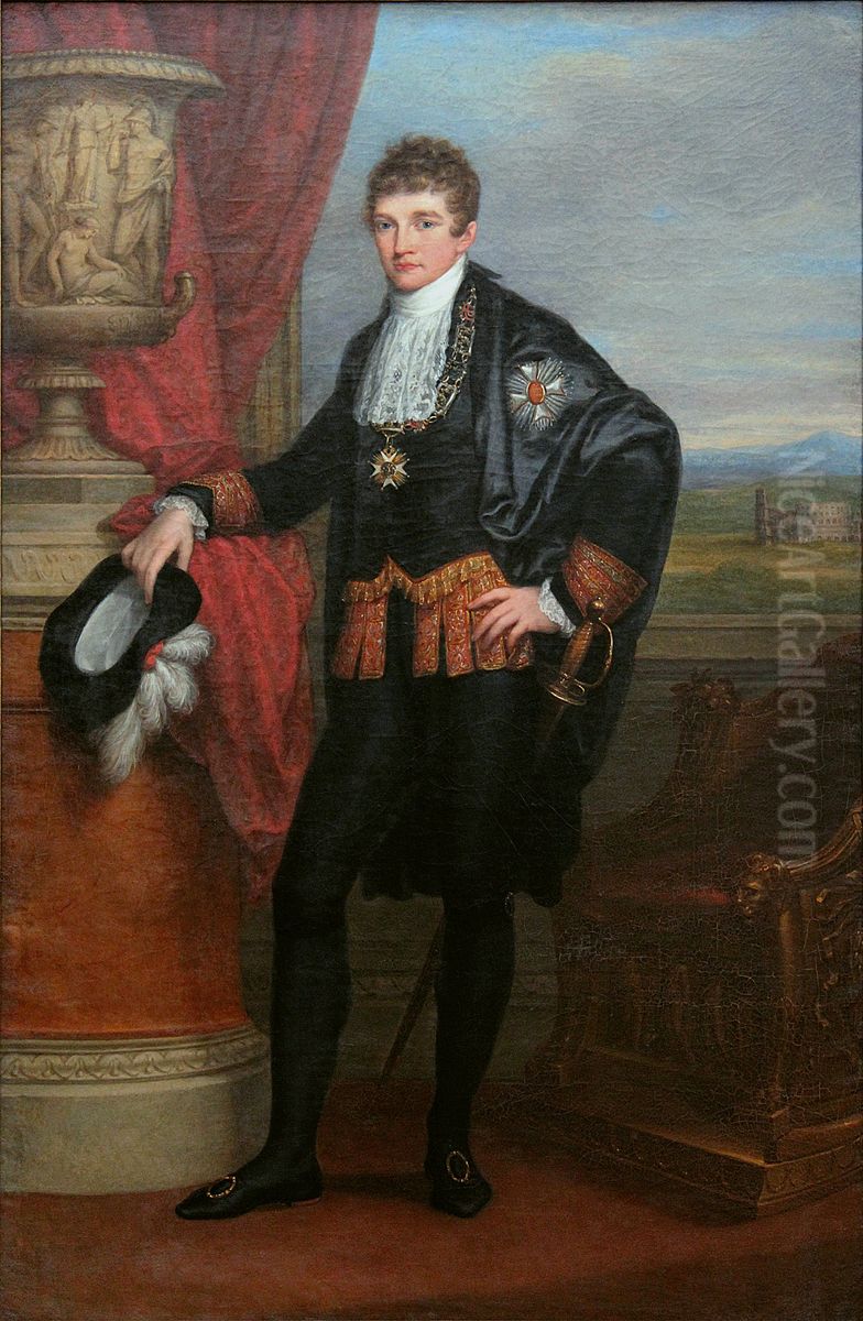 Portrait of Ludwig I of Bavaria as Crown Prince (1786-1868) Oil Painting by Angelica Kauffmann