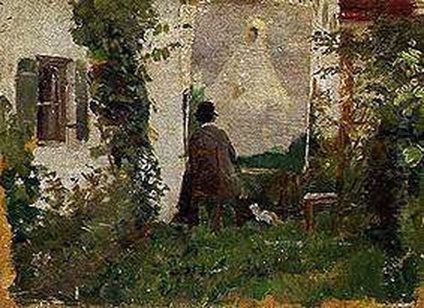 Maler im Grunen Oil Painting by Eugen Kirchner