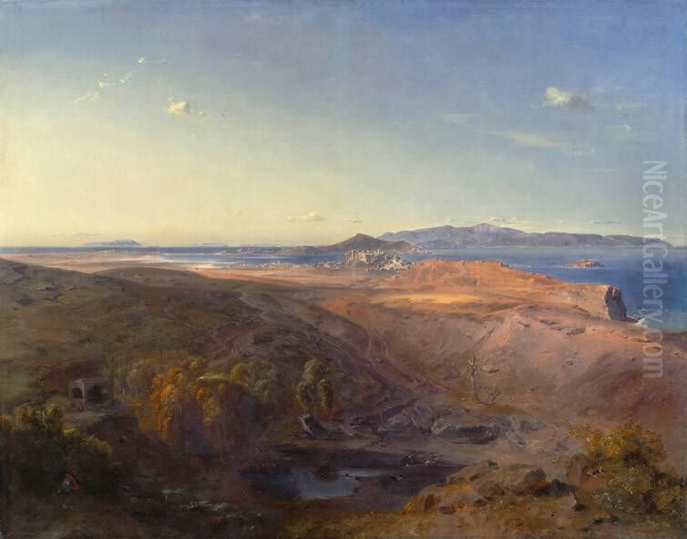 Naxos Oil Painting by Carl Rottmann