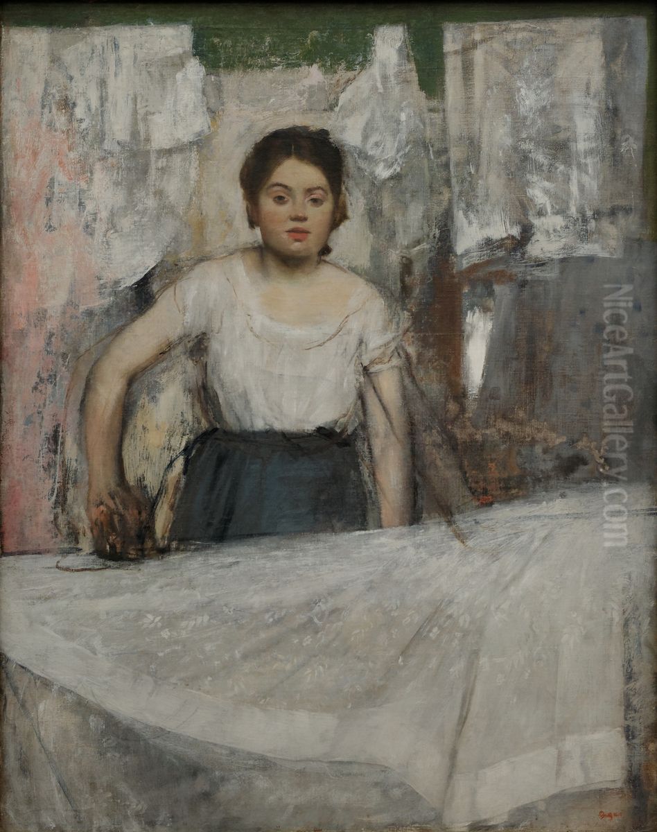 Women Ironing Oil Painting by Edgar Degas