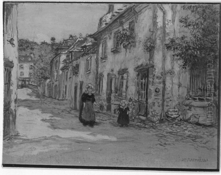 Strassenbild Oil Painting by Jean-Francois Raffaelli