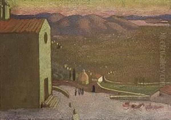 Cortona Oil Painting by Maurice Denis