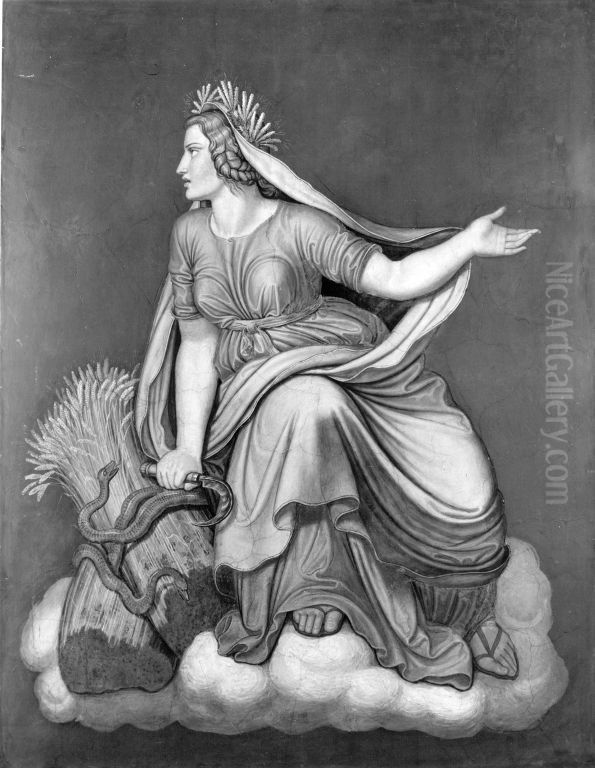 Demeter Oil Painting by Wilhelm von Kaulbach