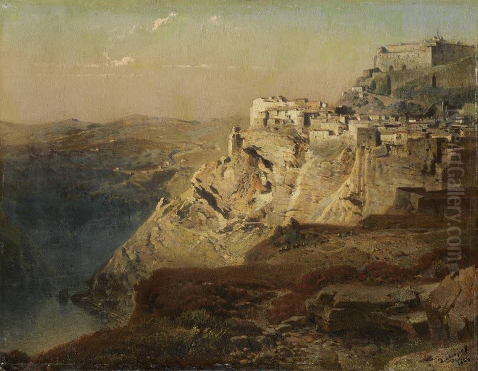 Ansicht von Toledo Oil Painting by Fritz Bamberger