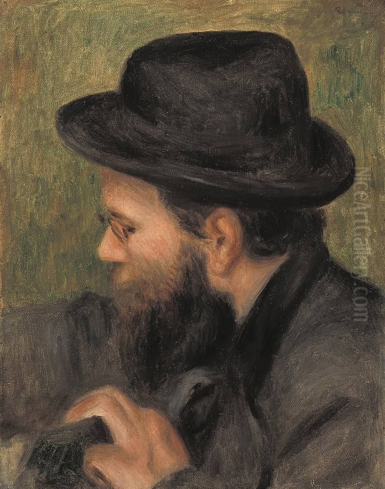 Bildnis des Herrn Bernard im Profil Oil Painting by Pierre Auguste Renoir