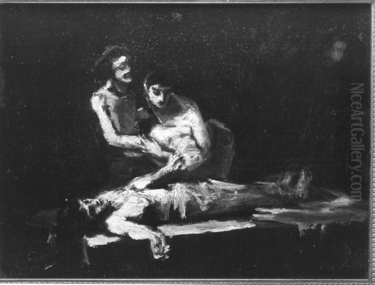 Mystische Krankenheilung Oil Painting by Albert von Keller