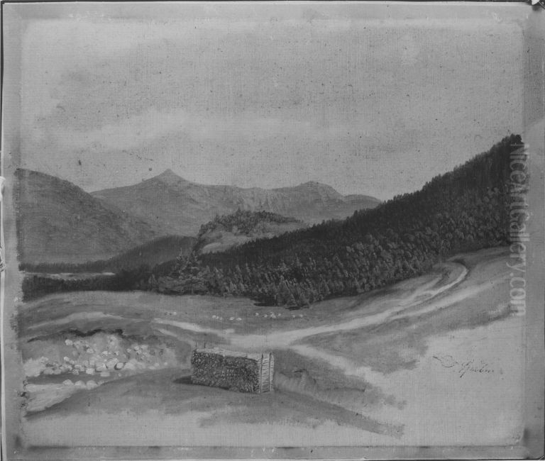 Gebirgslandschaft Oil Painting by Carl Spitzweg