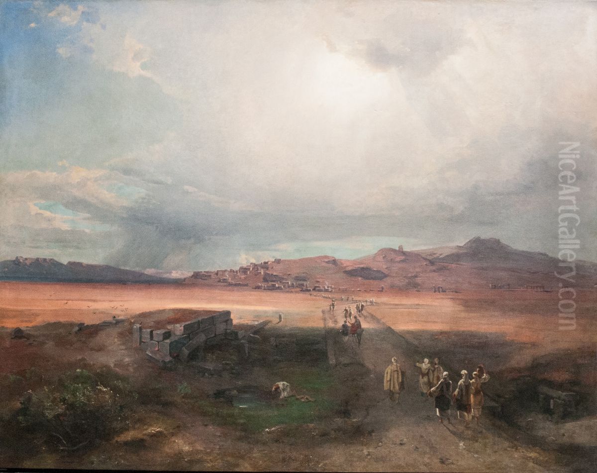 Eleusis Oil Painting by Carl Rottmann