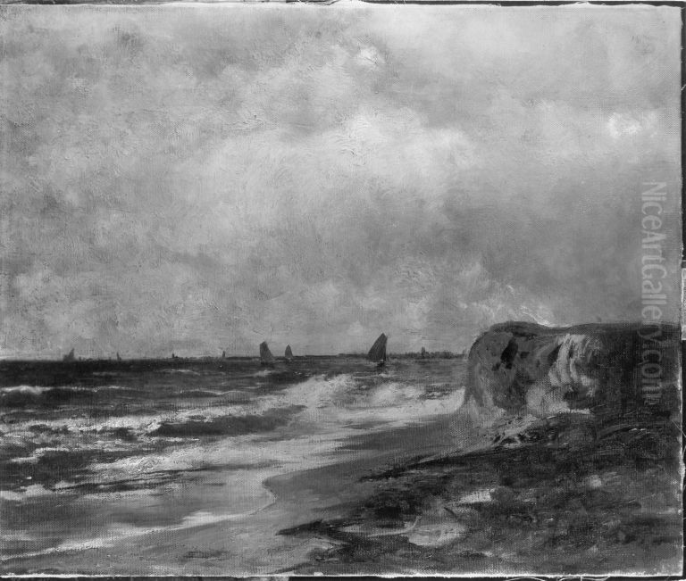 Am Strand Oil Painting by Ludwig Von Lofftz