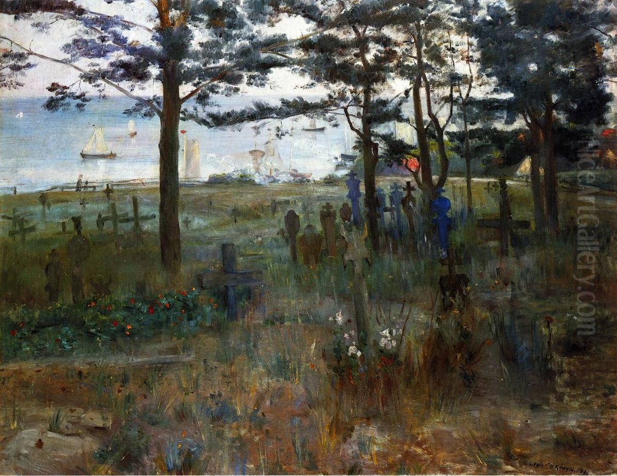Fischerfriedhof in Nidden an der Kurischen Nehrung Oil Painting by Lovis (Franz Heinrich Louis) Corinth
