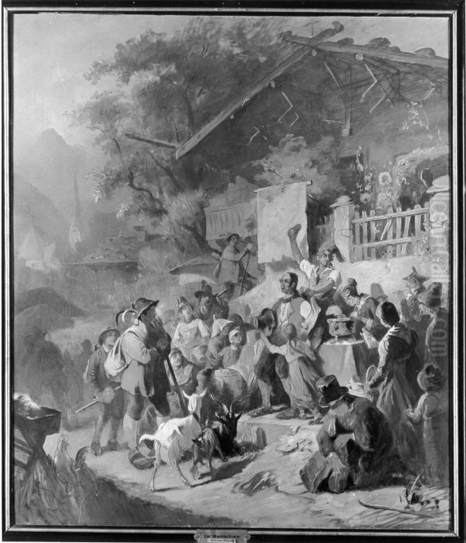 Der Marktschreier Oil Painting by Karl Von Enhuber