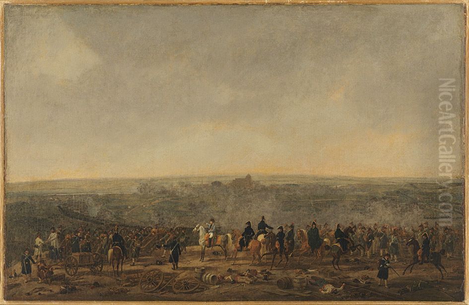 Die Beschiessung von Ulm (Berthier-Zyklus) Oil Painting by Wilhelm von Kobell (1766-1853)