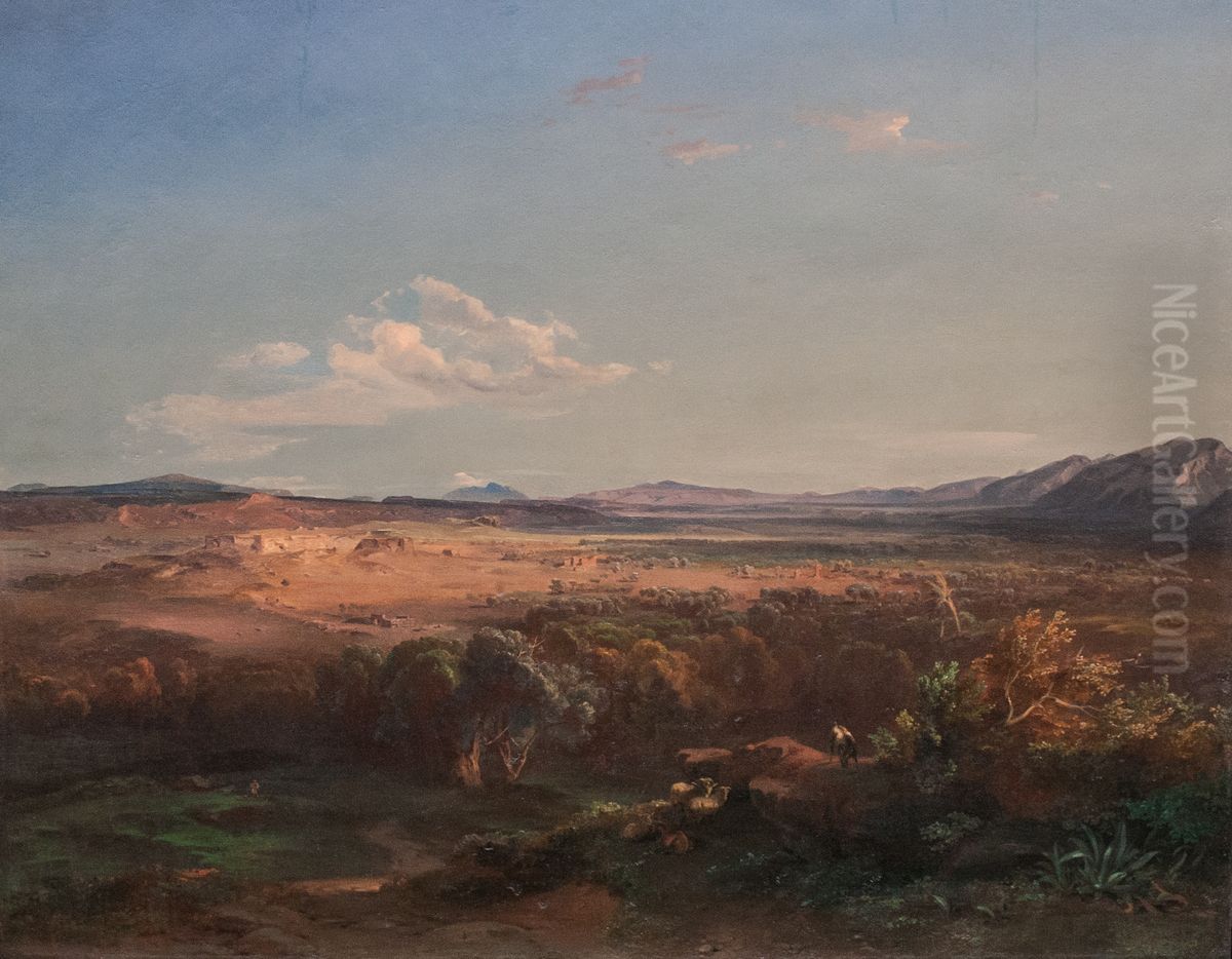 Sparta-Ebene Oil Painting by Carl Rottmann