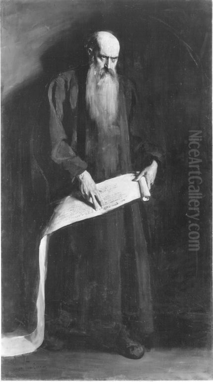 Prophet Ezechiel Oil Painting by Leo Samberger